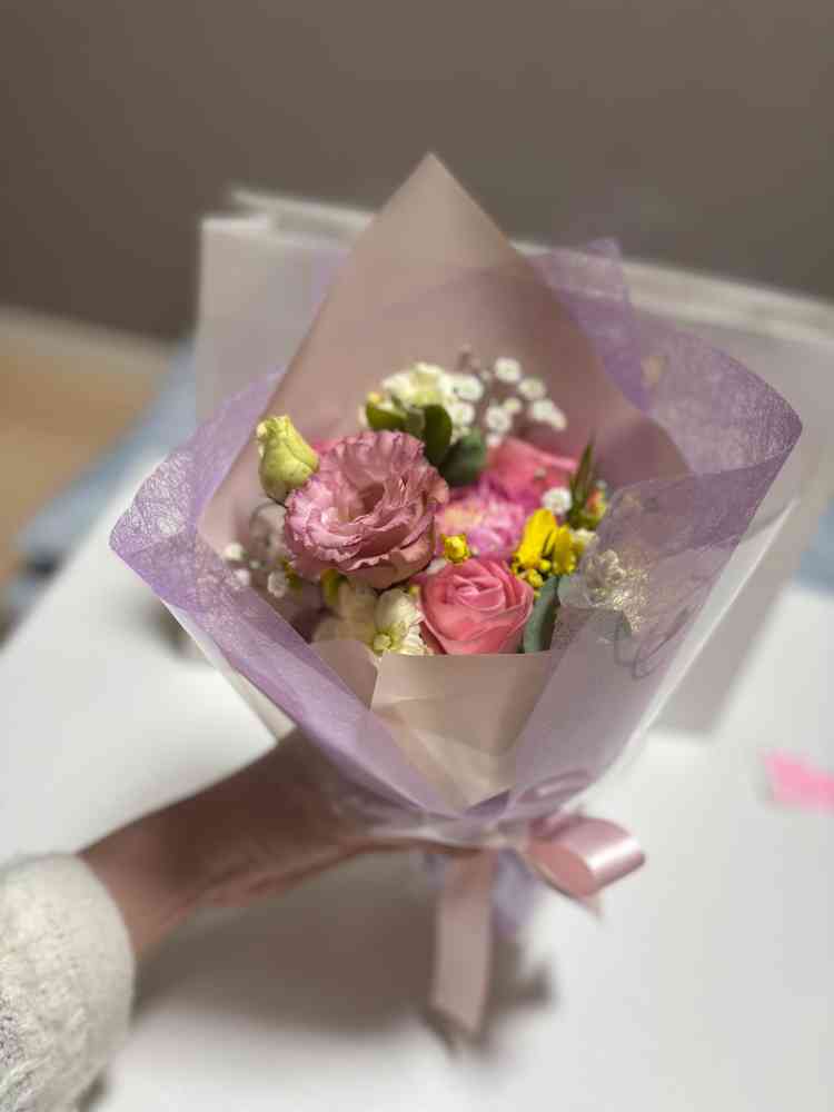 最後に花束をいただきました。