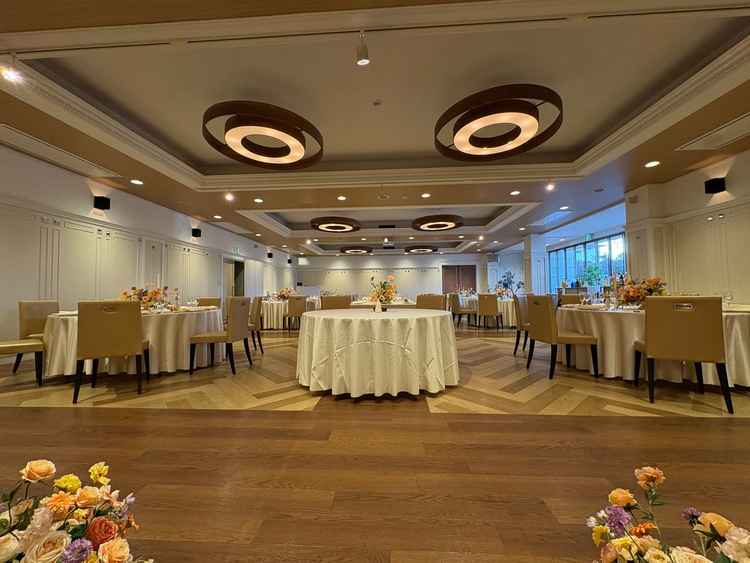 披露宴会場の写真。