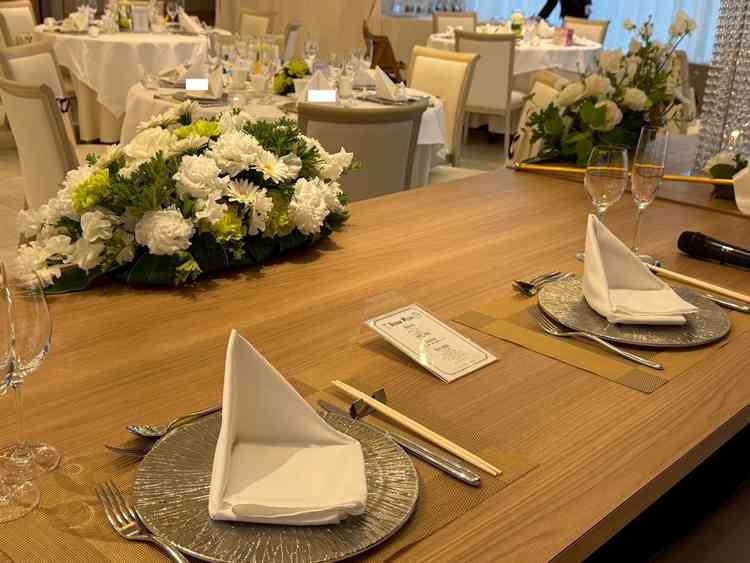 高砂からゲストの距離が近く、一体感を感じました。