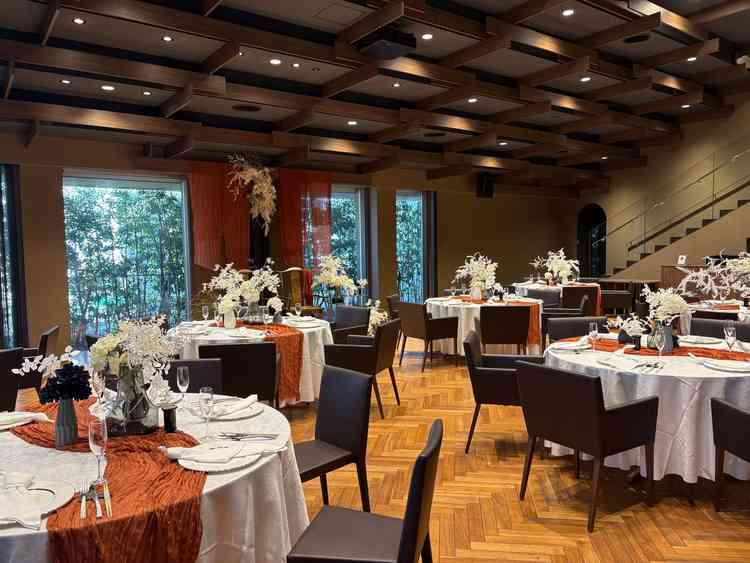 披露宴会場（ザ・ゲストルーム）入口側から