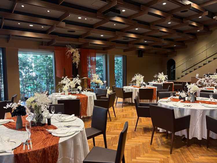 披露宴会場（ザ・ゲストルーム）入口側から