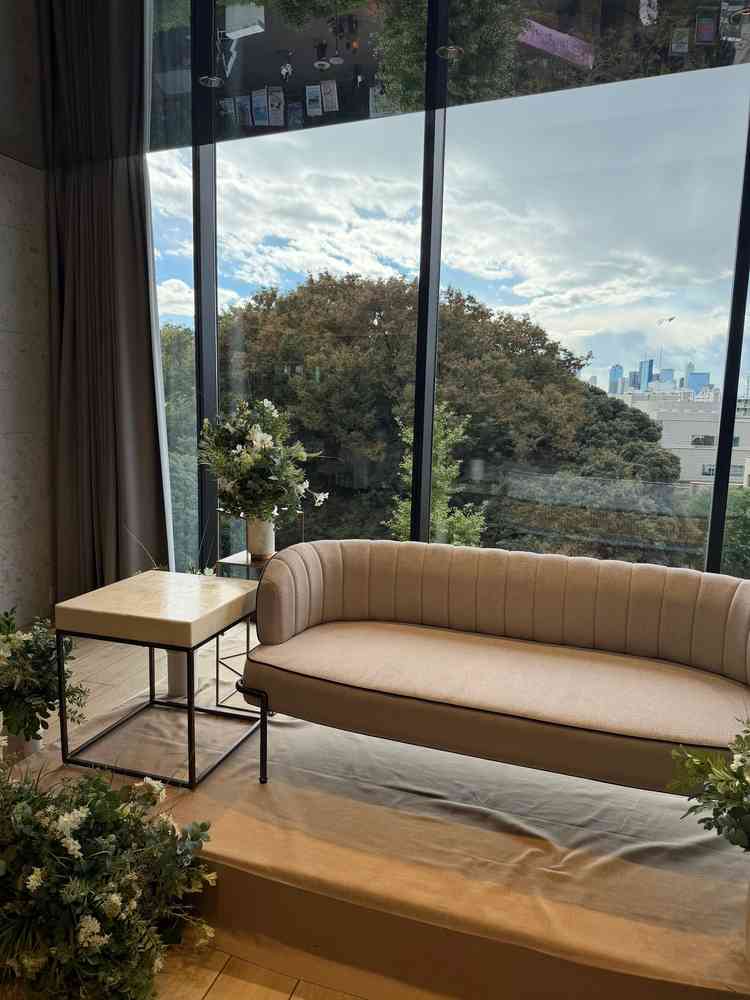 披露宴会場の周りの景色の様子です。