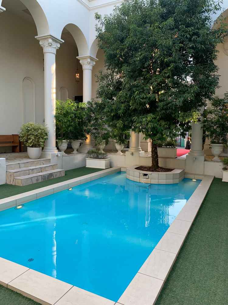 プールを使った演出も出来るところが良い