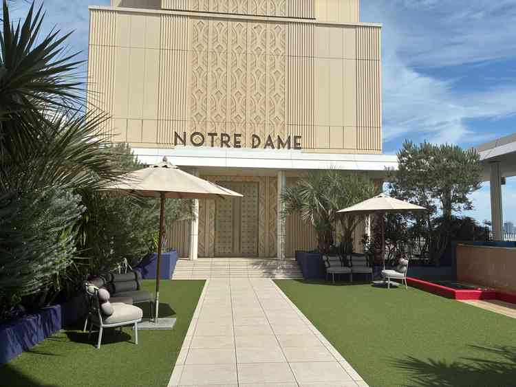 ガーデンは開放的でとても心地よい空間でした。