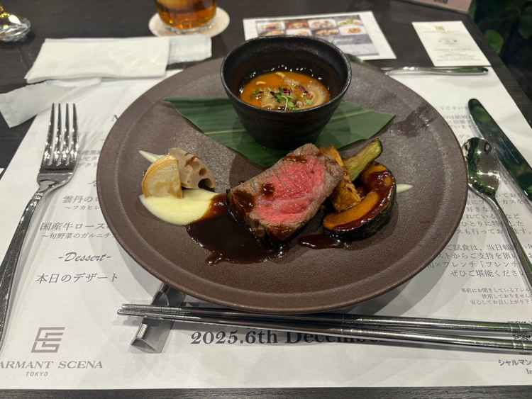 試食で頂いたお肉料理