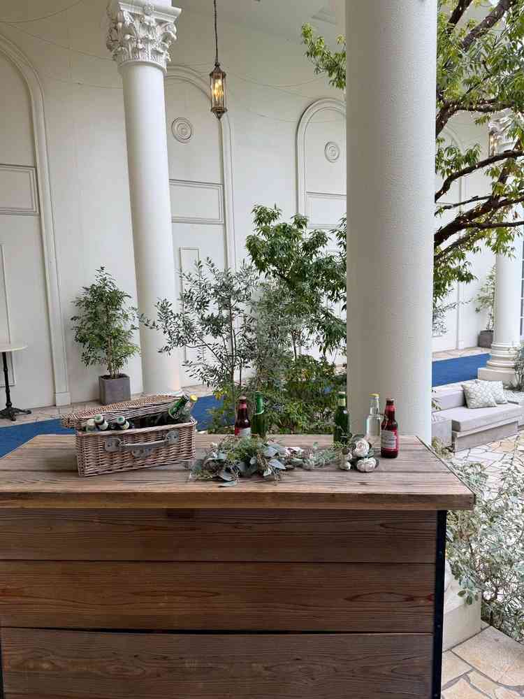 ガーデンでのドリンク演出も可能です