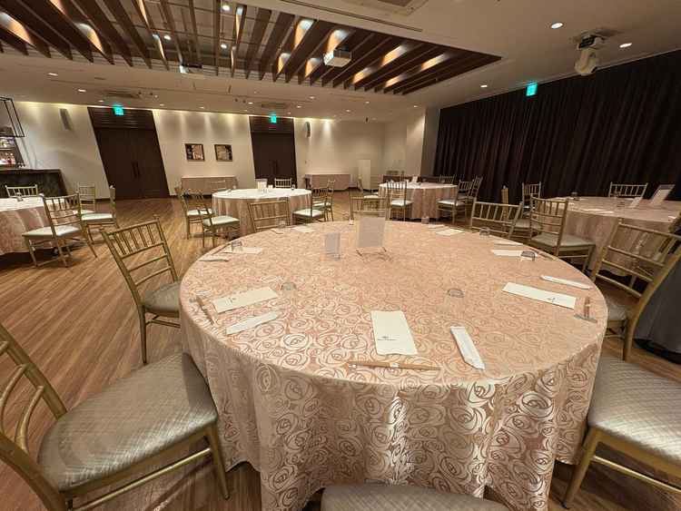 5つあるうちの1つの披露宴会場