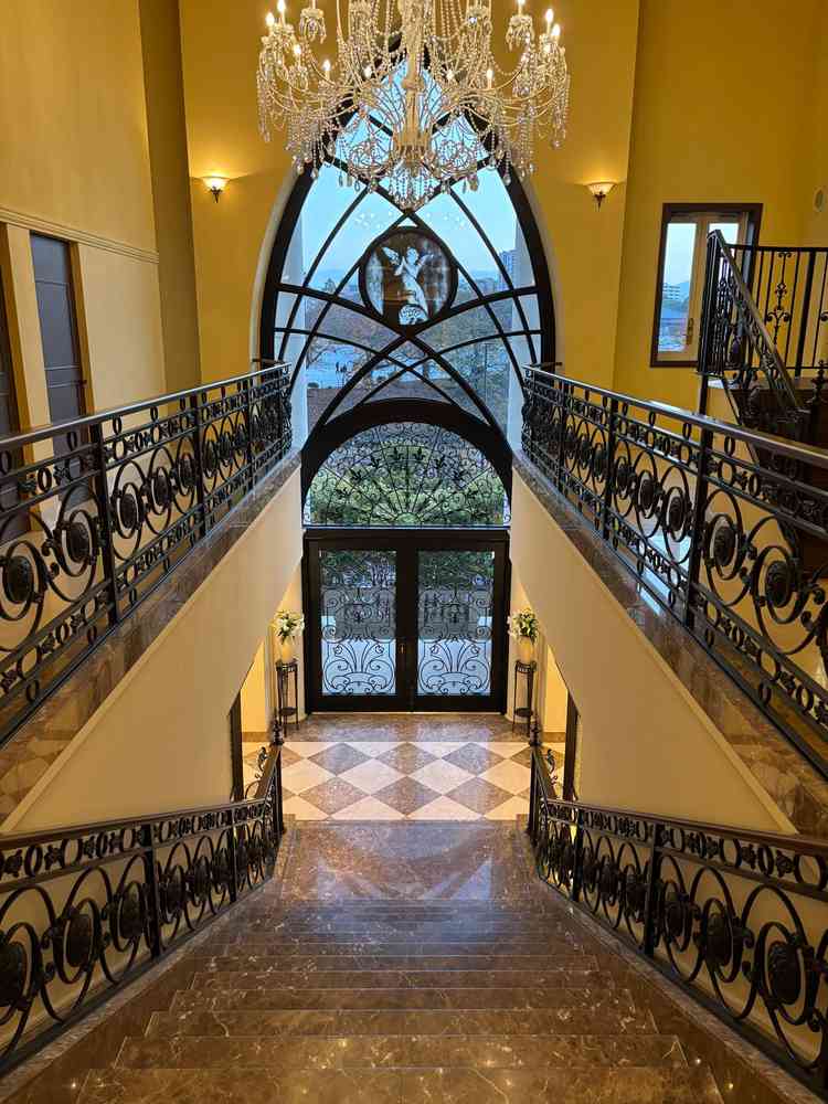 チャペル正面から見下ろした場所です。