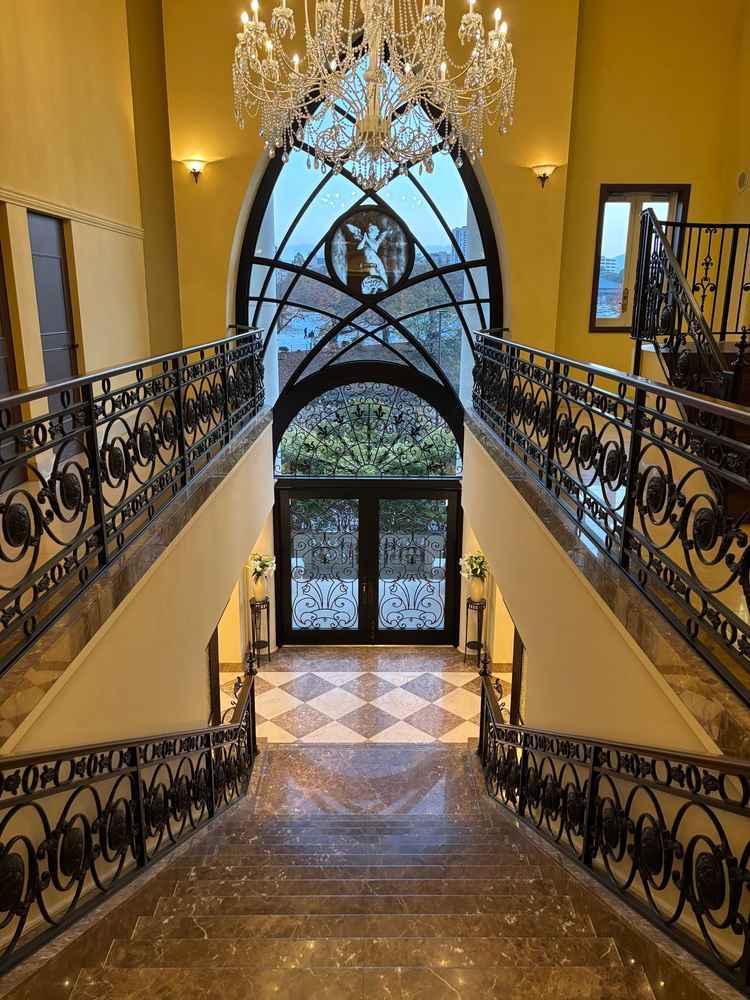 チャペル正面から見下ろした場所です。