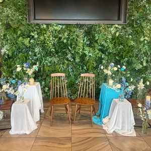 デザートビュッフェができる会場にもこのようなスペースがあり、ゲストと写真が取れるので良かったです。