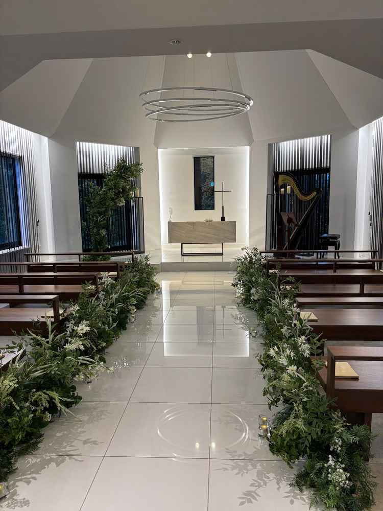 チャペルがモダンというか大人っぽくて素敵！シンプルなデザインもお気に入りです。