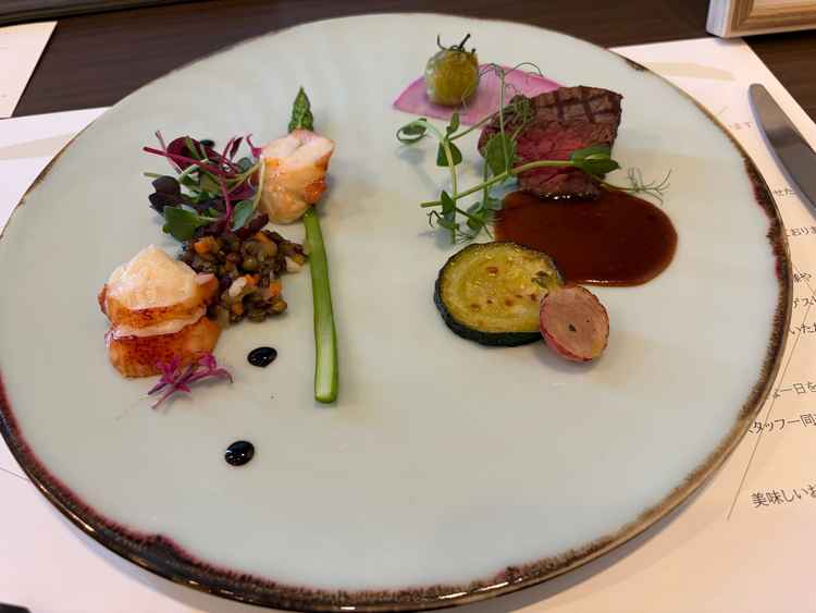 試食の料理