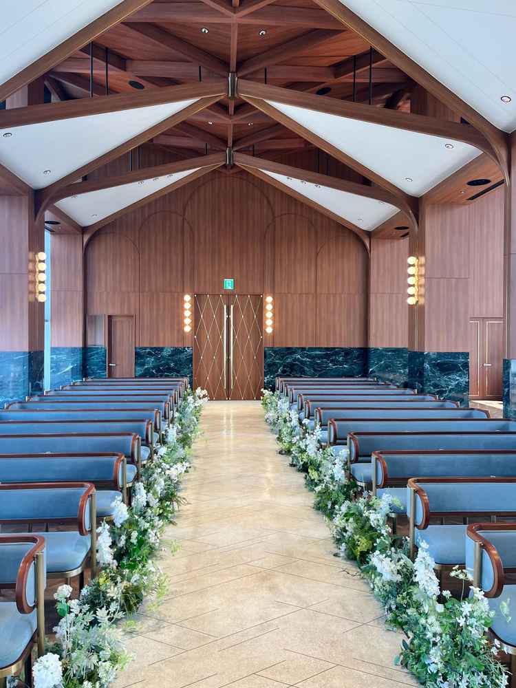 チャペルの様子です。開放感があります。