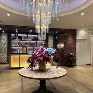 披露宴会場前のエントランスは、非常に広くゲスト専用のお手洗いがあったのがよかったです。