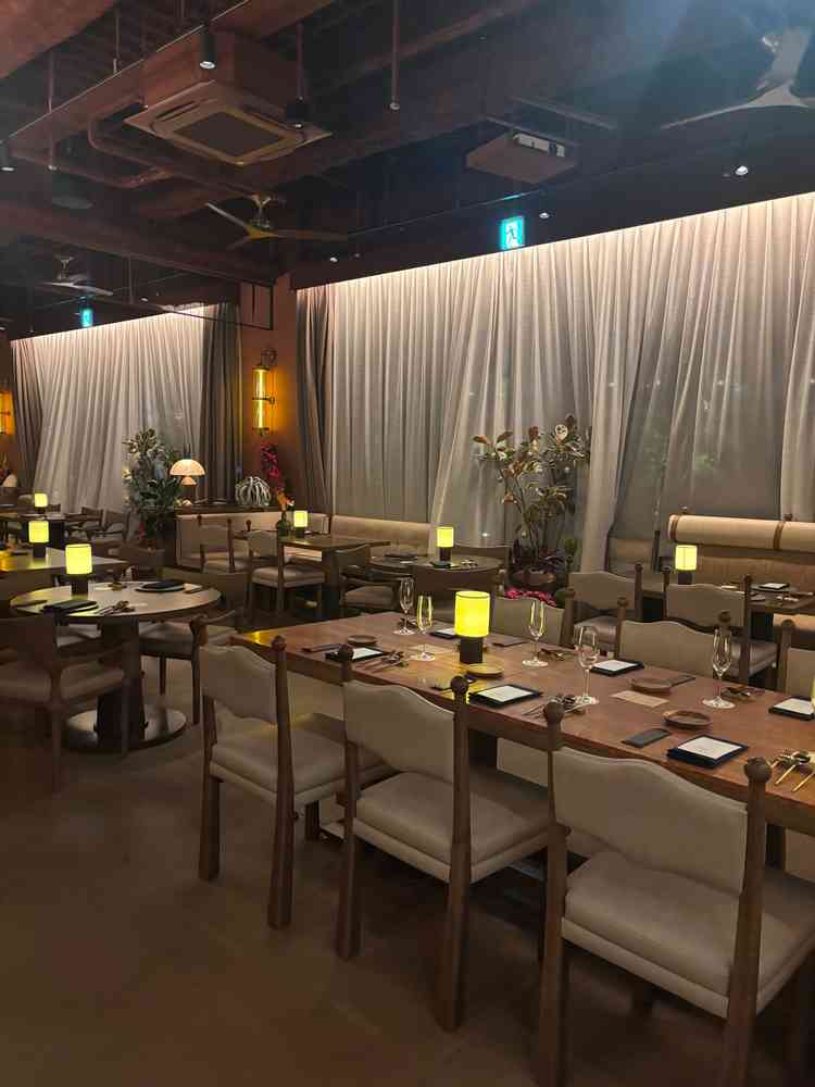 普段はレストランとして使われている披露宴会場。