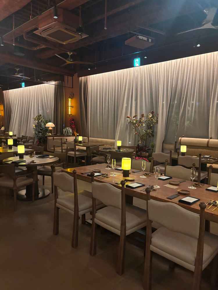 普段はレストランとして使われている披露宴会場。