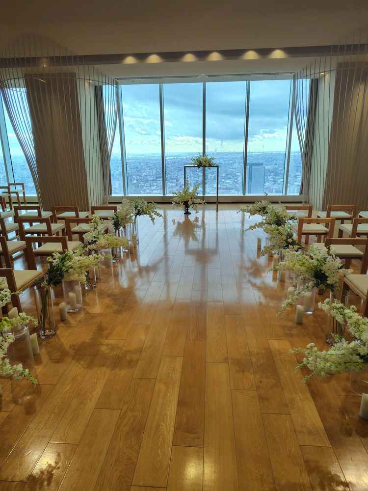 展望が望めるチャペルナチュラルな雰囲気で良かったです。