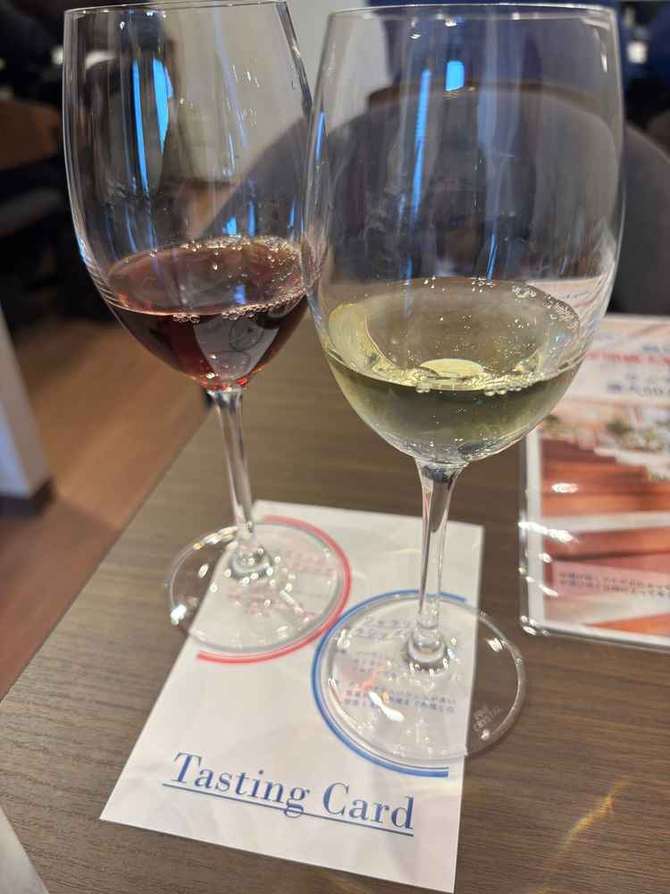 ワインのペアリング試飲をさせてもらいました。お料理もとても美味しかったです。