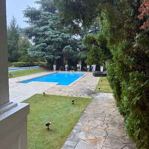 ガーデンのプール。とても広く雰囲気が良くなる特別感がありました。