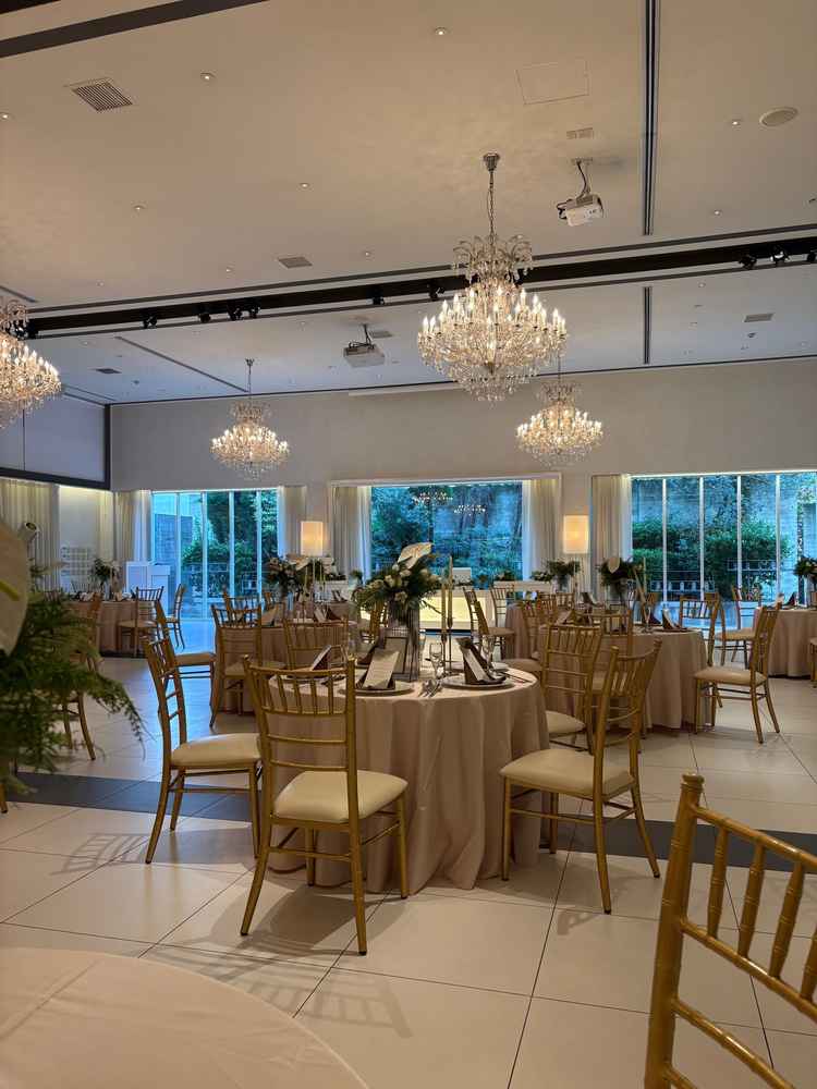 シャンデリアは高級感がありました。