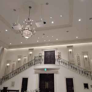 披露宴会場です。とても素敵な作りでした。