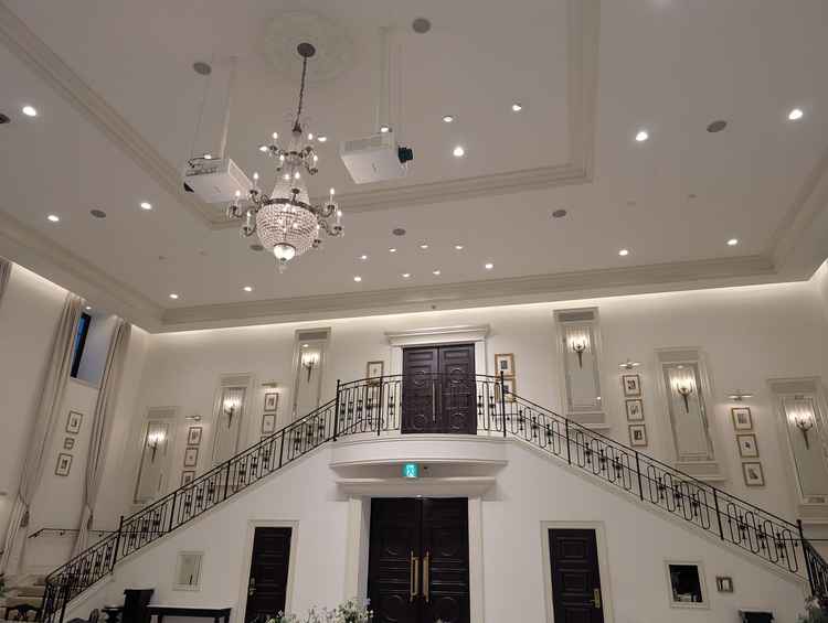 披露宴会場です。とても素敵な作りでした。