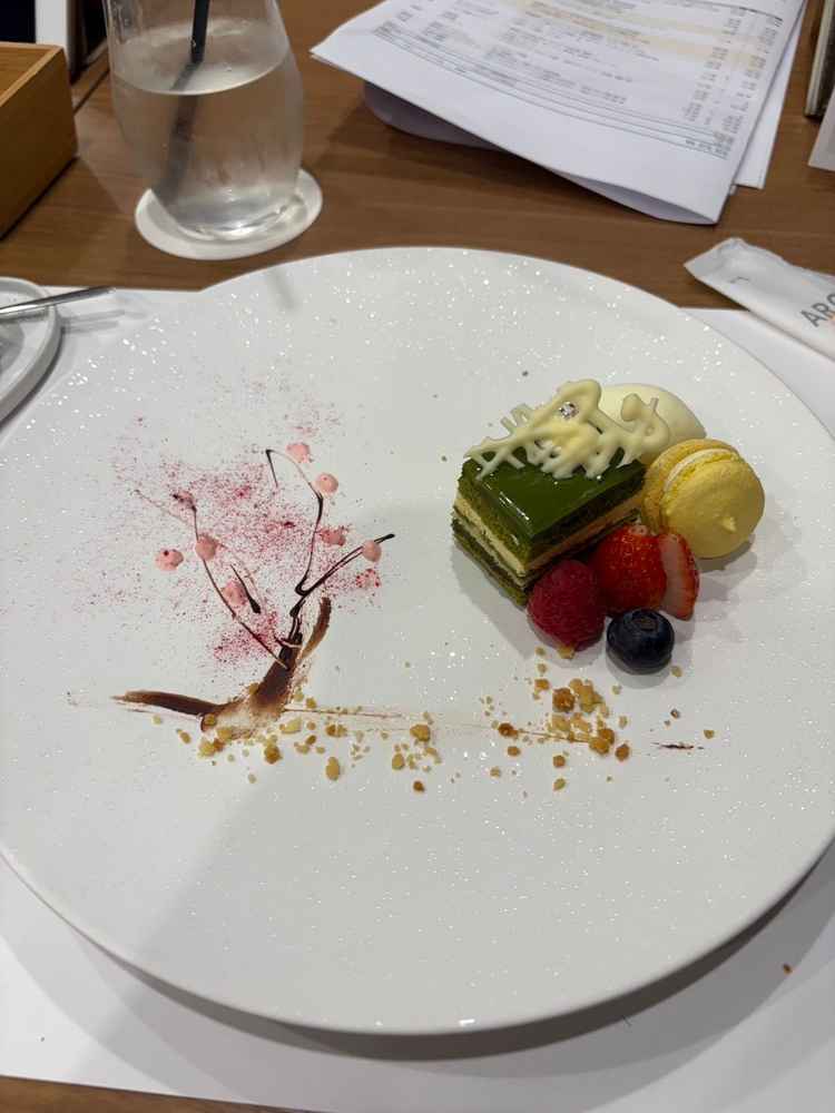 デザートのプレート