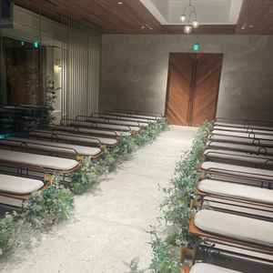 チャペルの壇上からの景色。