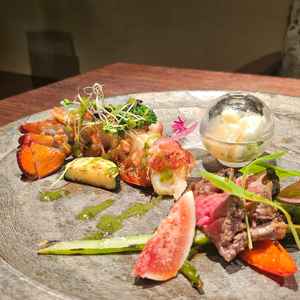 料理　シェフが野菜にこだわっているということでした。すごく美味しかったです。