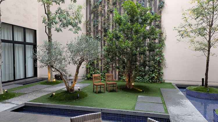 披露宴会場のガーデン