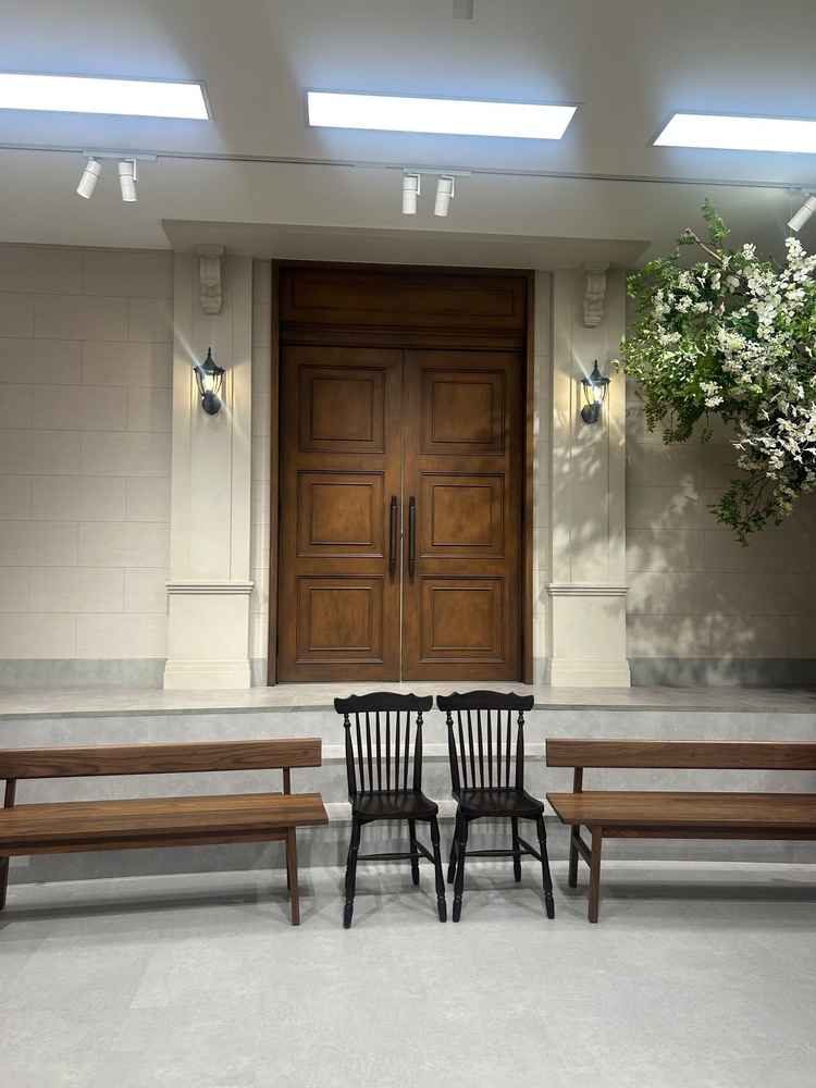 前撮りを行う部屋。