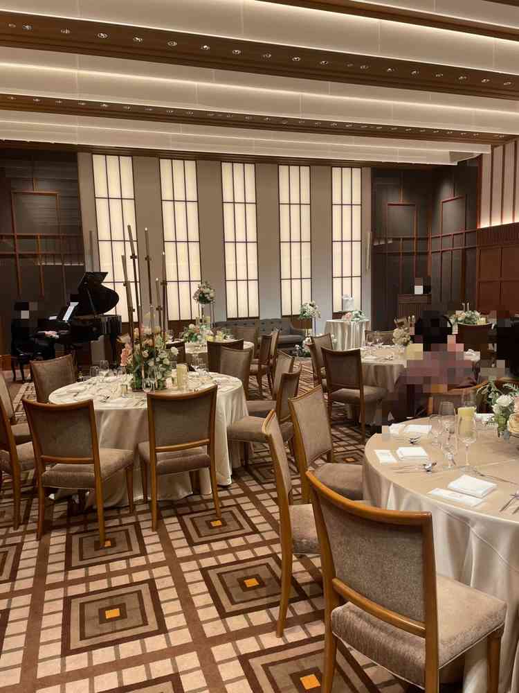 地下の披露宴会場