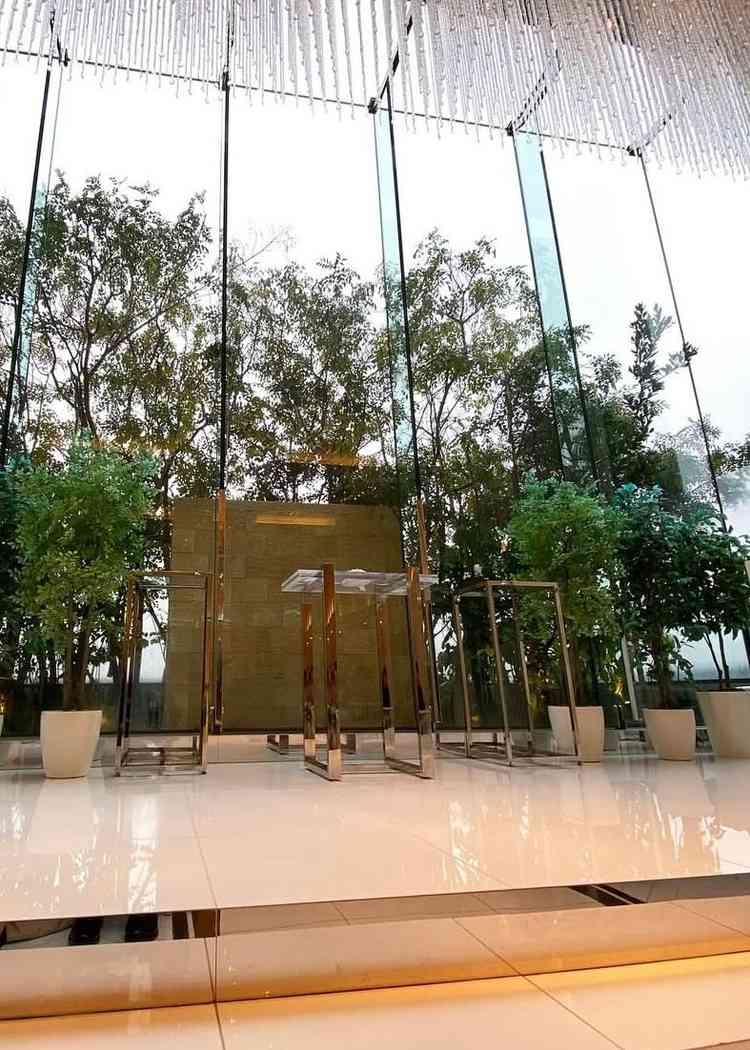 建物が一切目に入らない都内とは思わされない式場がとても気に入りました。