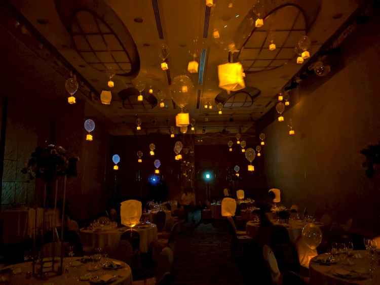 ランタン演出を見せて頂きました