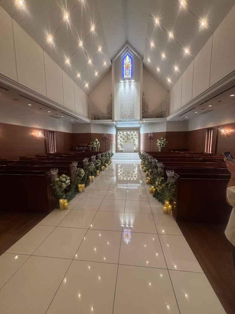 教会の写真です。洗練された雰囲気がとても良かったです。