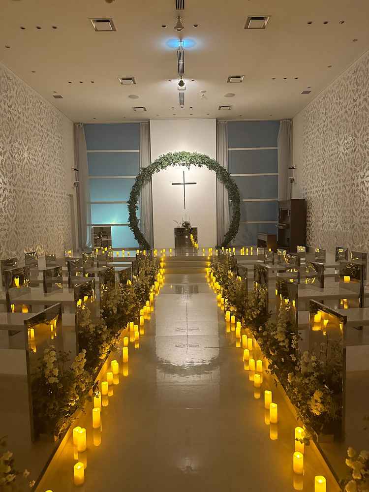 夜のチャペルの雰囲気です。