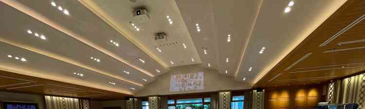 プロジェクションマッピングのところです