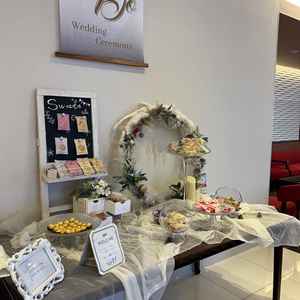 ゲストのお菓子とジュースが置いてる所