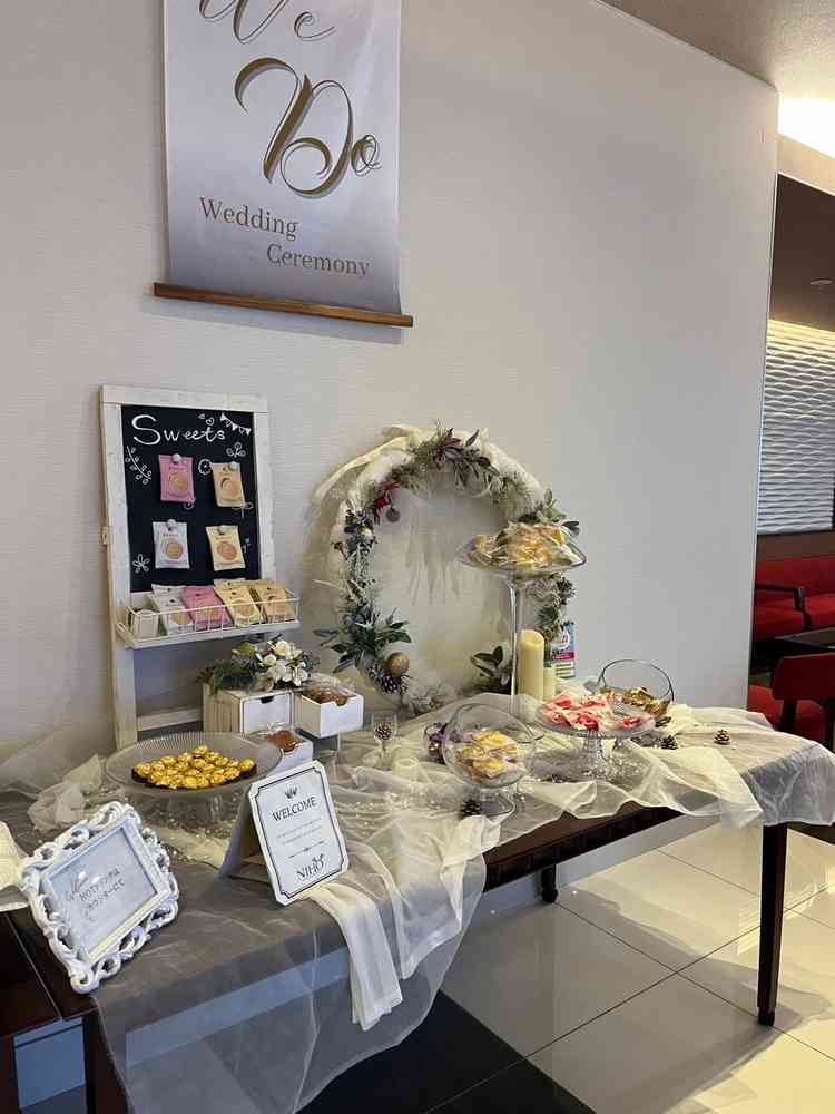 ゲストのお菓子とジュースが置いてる所