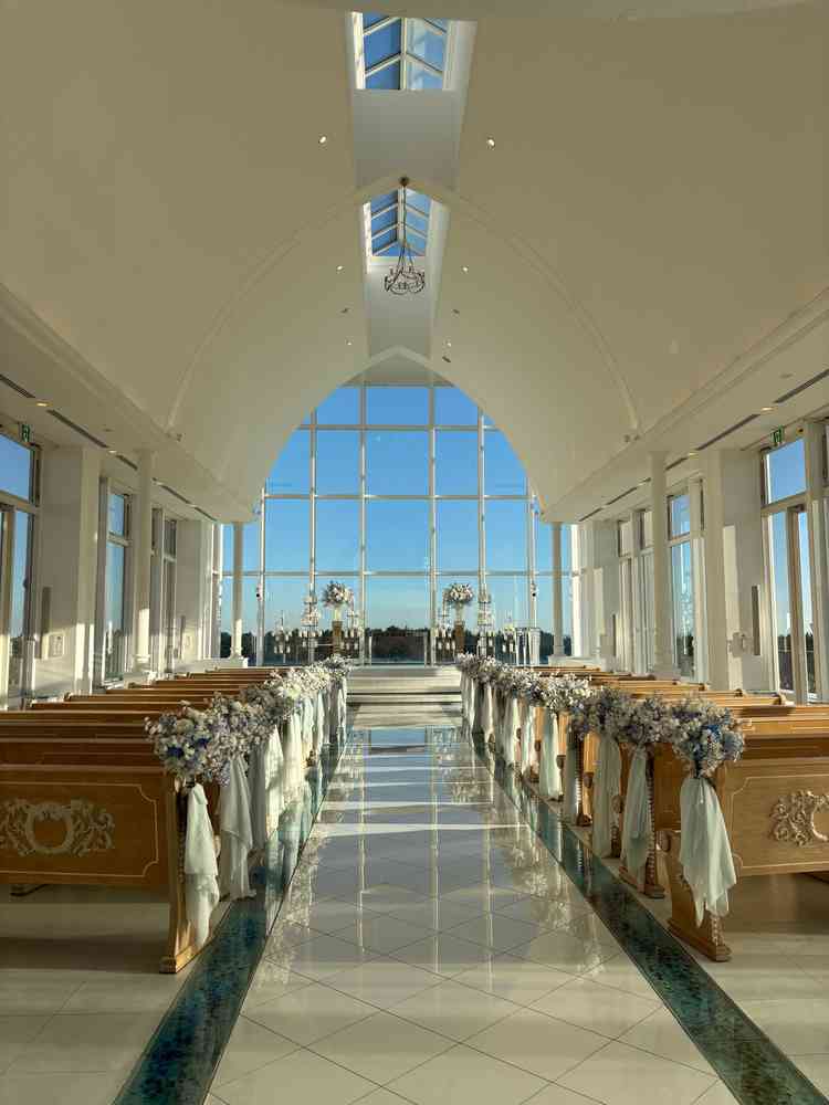 天空のチャペルです。開放感がありました！