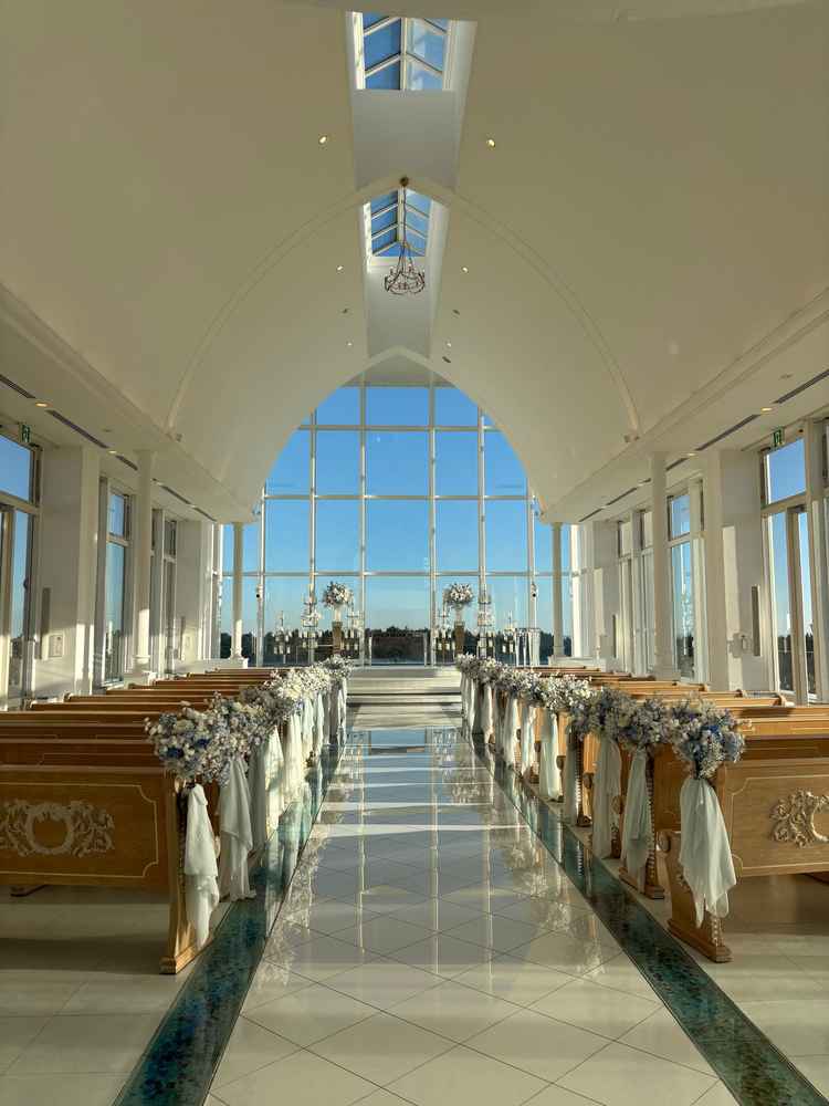 天空のチャペルです。開放感がありました！