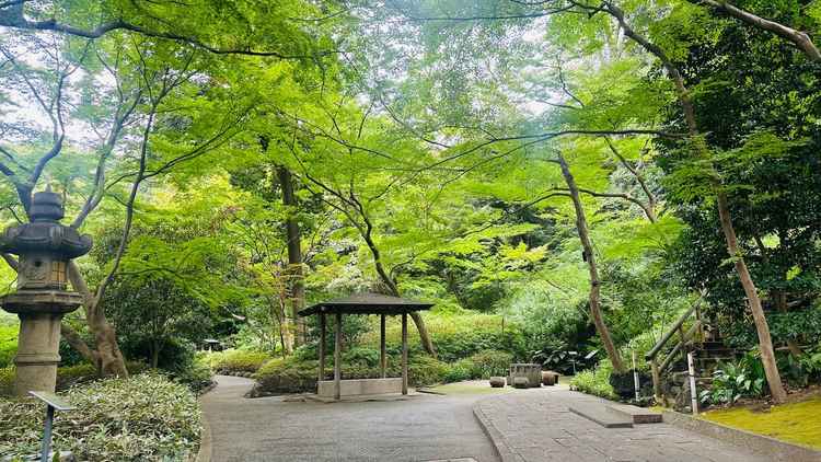 チャペルまでは素敵な庭園を通って行くことができます。