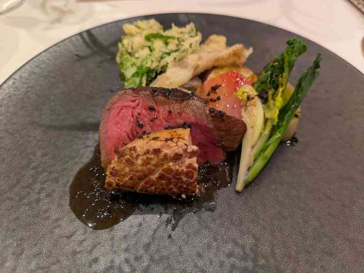 試食をした、お肉とフォアグラ