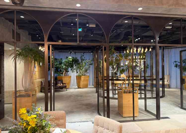 披露宴会場入り口の雰囲気です