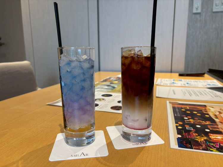 ウェルカムドリンクも変わったものが多く、選ぶだけでわくわくしました。味もとても美味しかったです。