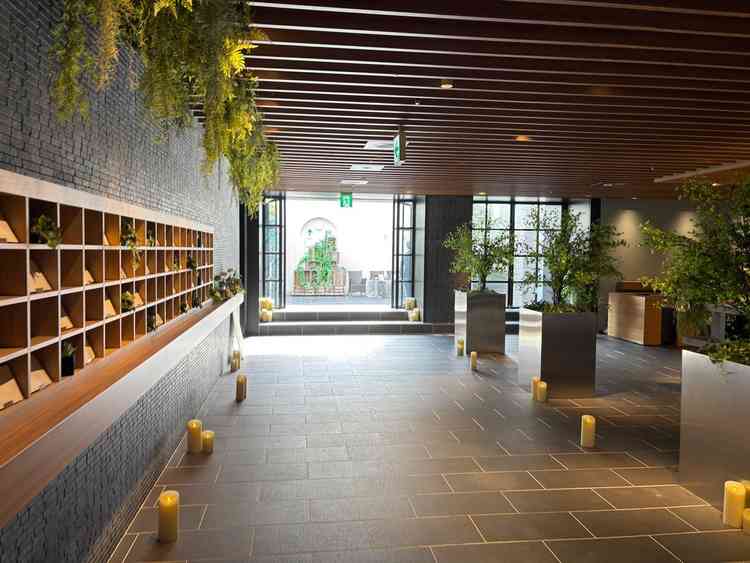 挙式会場へ向かう動線