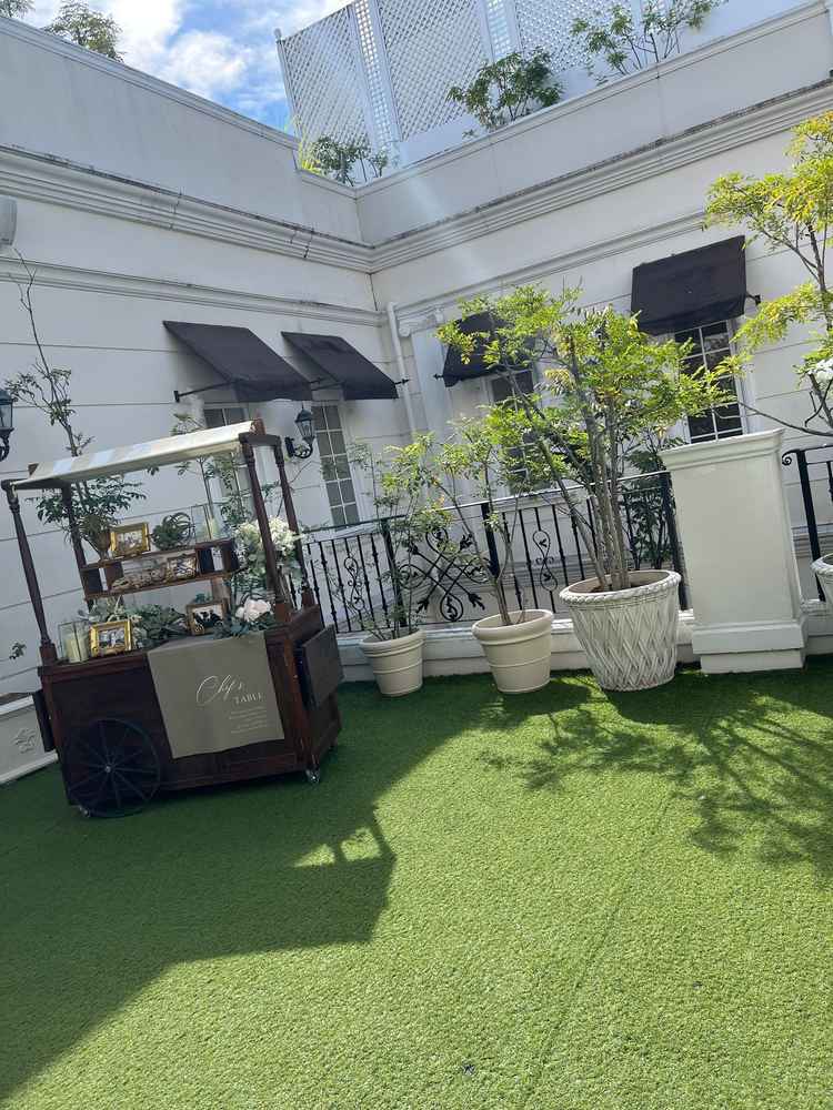 披露宴会場に隣接されてるガーデン