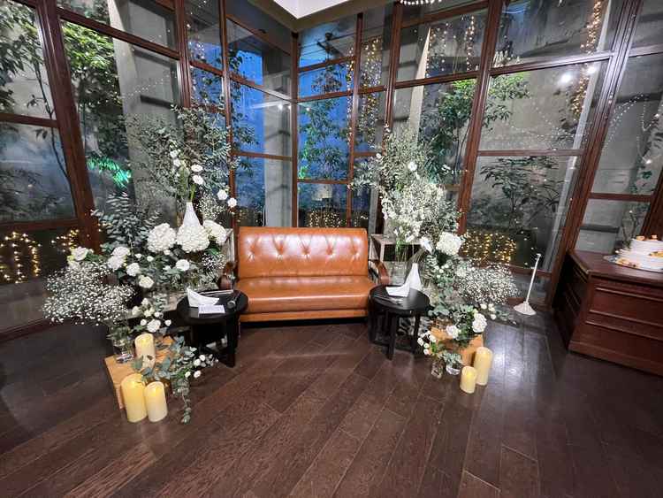 地下の披露宴会場