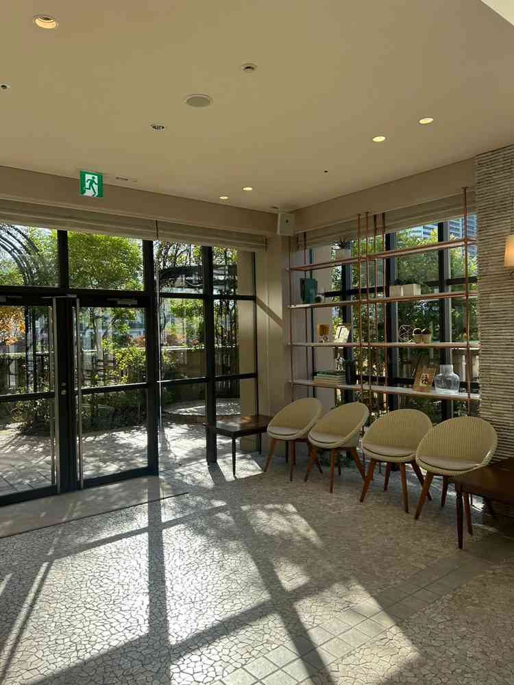 ウェルカムスペースは緑が多く開放感があり良かったです。