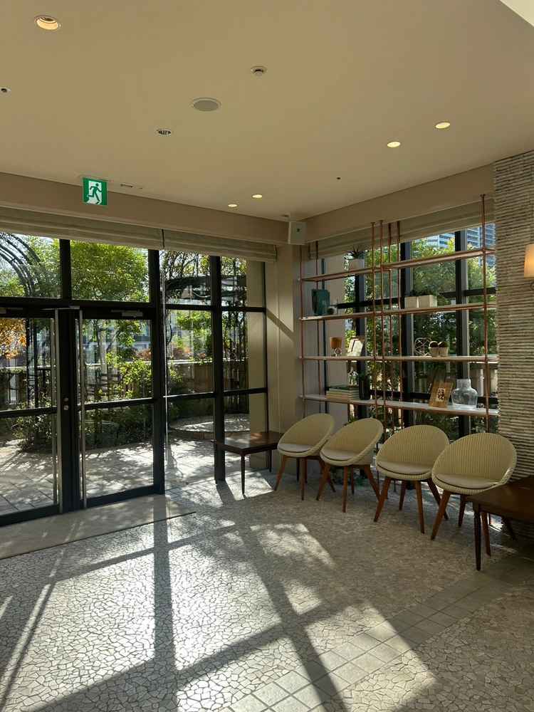 ウェルカムスペースは緑が多く開放感があり良かったです。